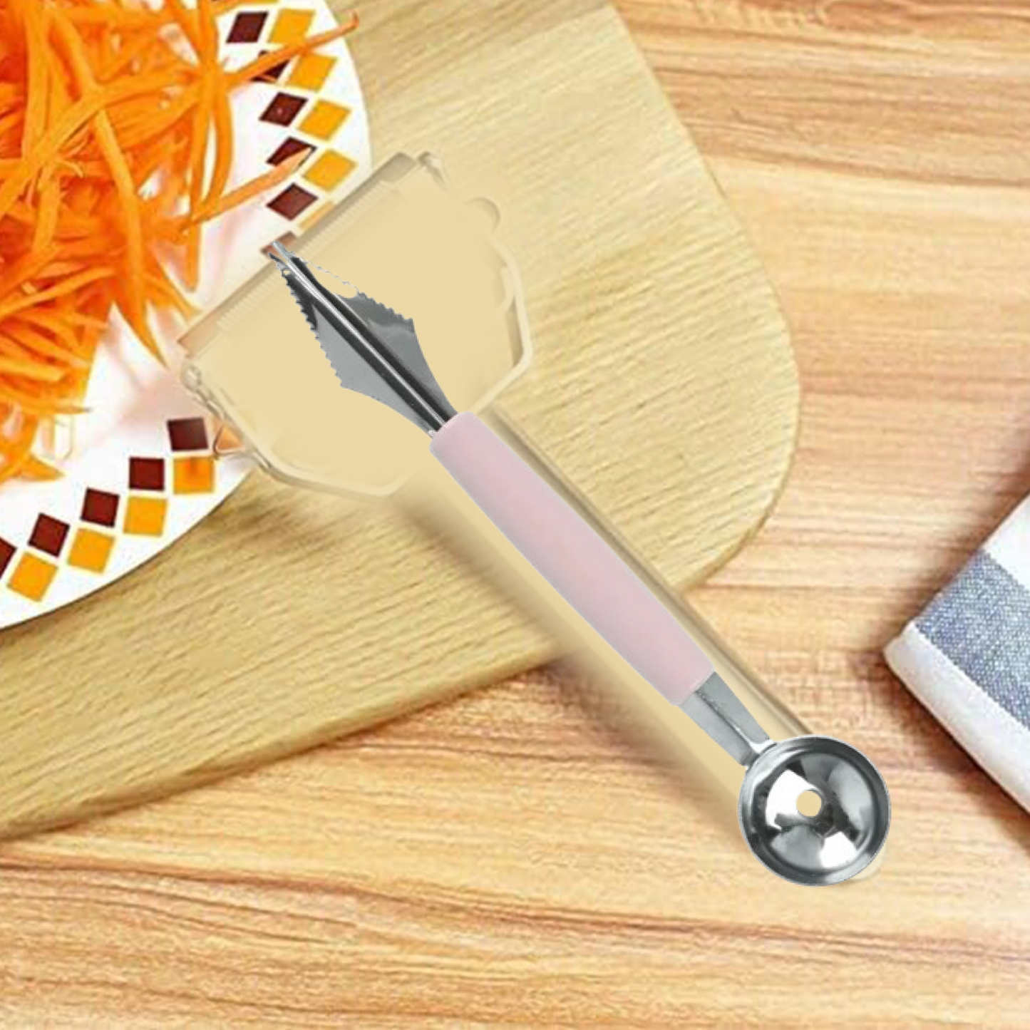 Multifunctional Fruit scooper & peeler Garnish Kit