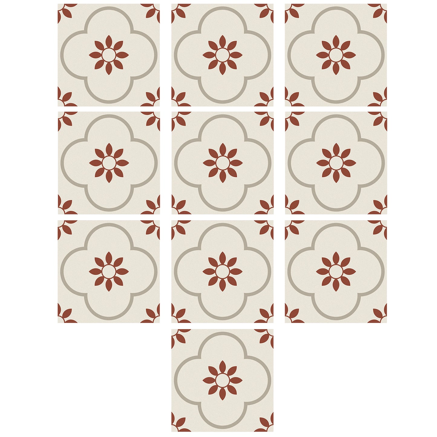 Peel And Stick Floor Tiles Kitchen Bathroom Backsplash Sticker Detachable Waterproof Diy Tile Stickers For Wall Decoration Tiles Home Decoration (8x8 Inch 10 Pcs Set)
