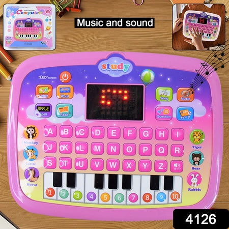 Learning Educational Computer Kids Piano Laptop With Led Screen Music