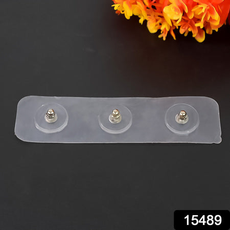 Adhesive Nails Wall Hooks (Screw Sticker 3 Hook 1 Pc)