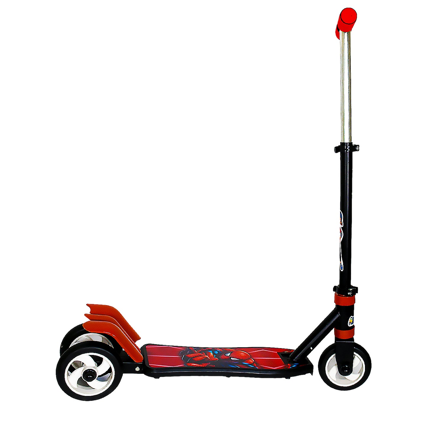 Basic Kids Ride On Leg Push Scooter For Boys And Girls (4 - 8 Years Old Kids) Foldable Scooter Cycle With Height Adjustment For Boys And Girls Multicolor (1 Pc 3 Wheel)