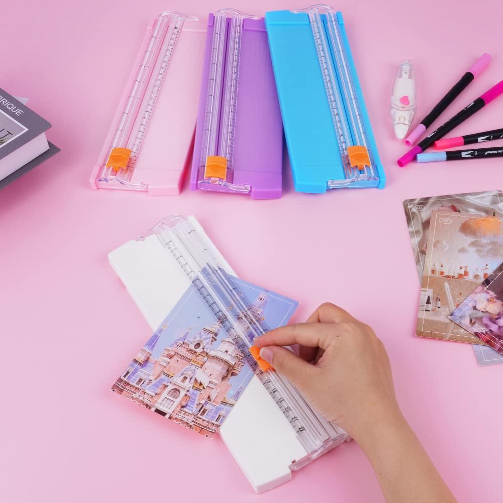 Paper Cutter A5 Mini Paper Cutter Portable Paper Cutting Machine (1 Pc Mix Color)