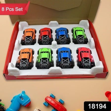 Mini Pull Back Racing Car Widely Used By Kids Children (8 Pcs Set Mix Color)