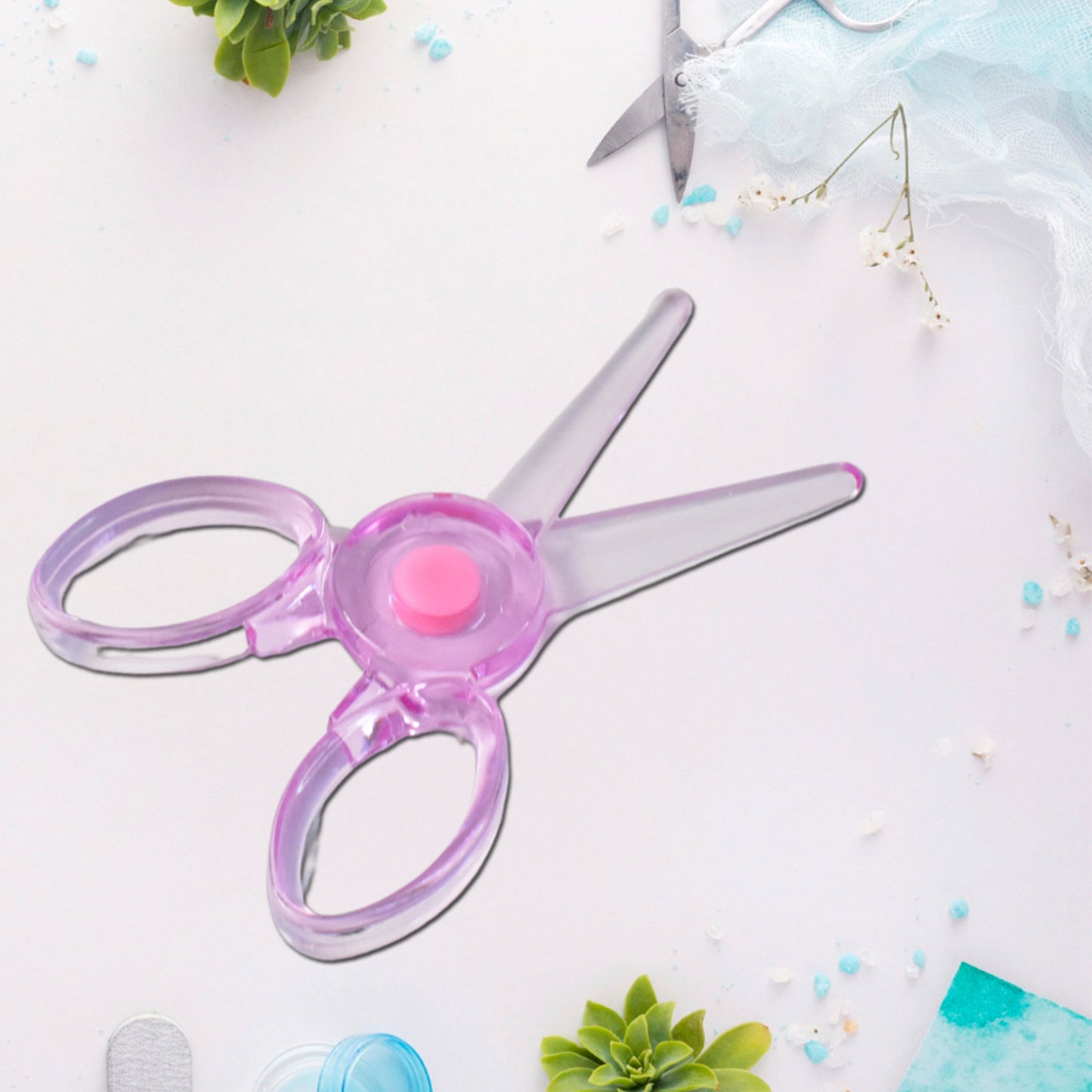 Plastic Child-safe Scissor (1 Pc Mix Color)