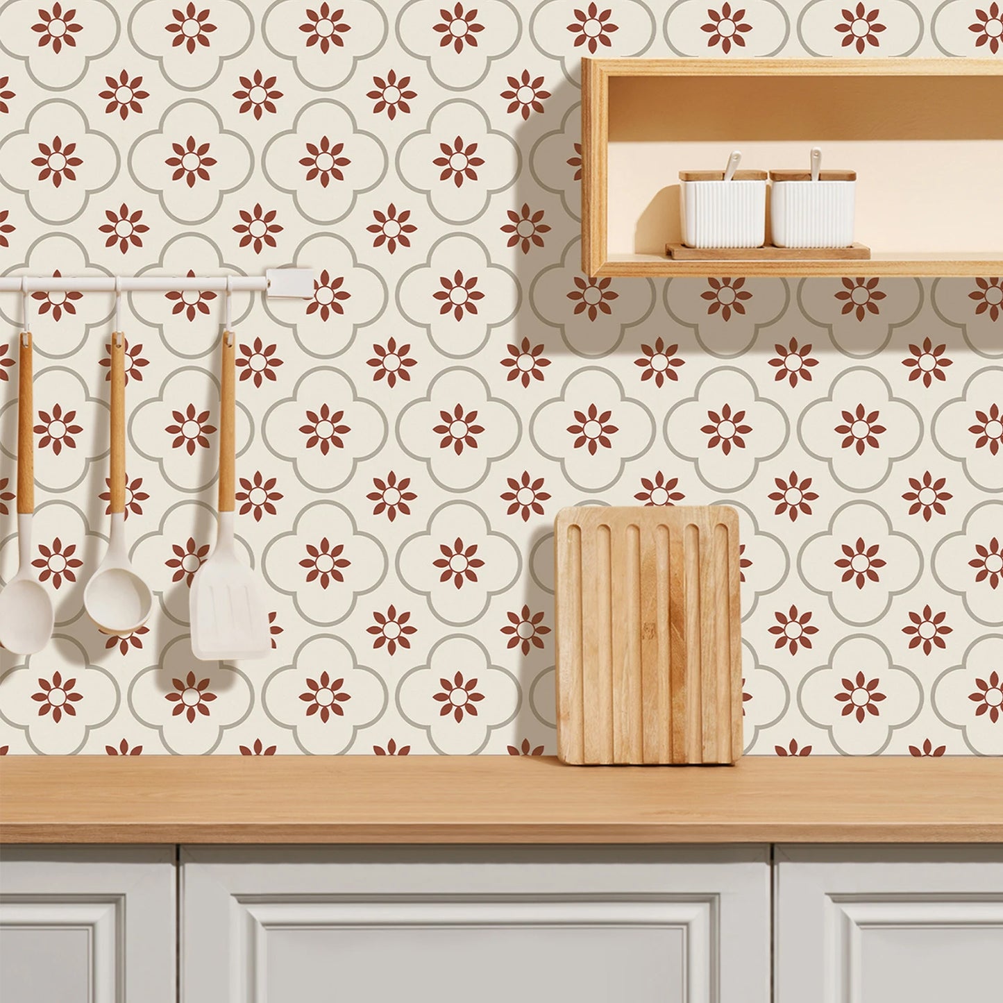Peel And Stick Floor Tiles Kitchen Bathroom Backsplash Sticker Detachable Waterproof Diy Tile Stickers For Wall Decoration Tiles Home Decoration (8x8 Inch 10 Pcs Set)