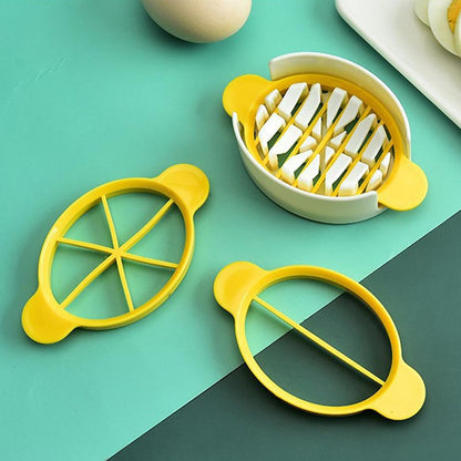 Egg Slicer, 3 in 1 Boiled Egg Slicer, Egg Slicer, Preserved Egg Slicer, Home Restaurant Kitchen Tool (1 Pc)