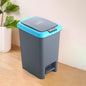 Apex Plastic Push N Pedal Dust Bin | Hands-Free Operation, Compact Design 6.5 Liters (1 Pc / Mix Color)