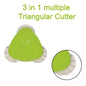 Triangular cutter for multipurpose use