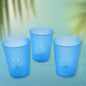 Plastic Tumblers Lightweight Cups / Glass Reusable Drinking Cups Restaurant Cups Safe Beverage Tumblers Glasses for Kitchen Water Transparent Glasses 3 pc Set