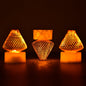 12-piece set of flameless LED tea light candles, acrylic