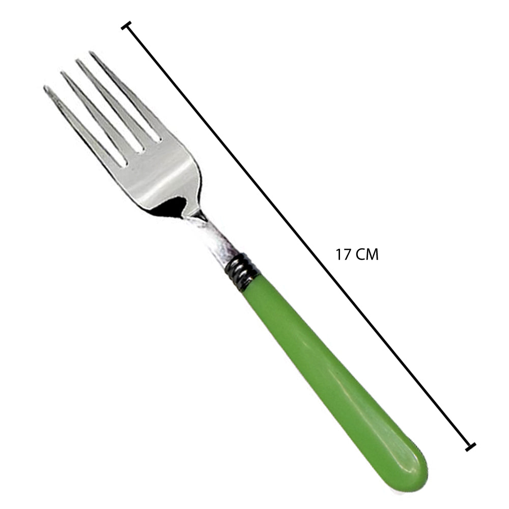 Durable stainless steel forks set for dining, pack of 6.