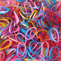 Multicolor elastic rubber bands for office and home use, 0.75 inch size