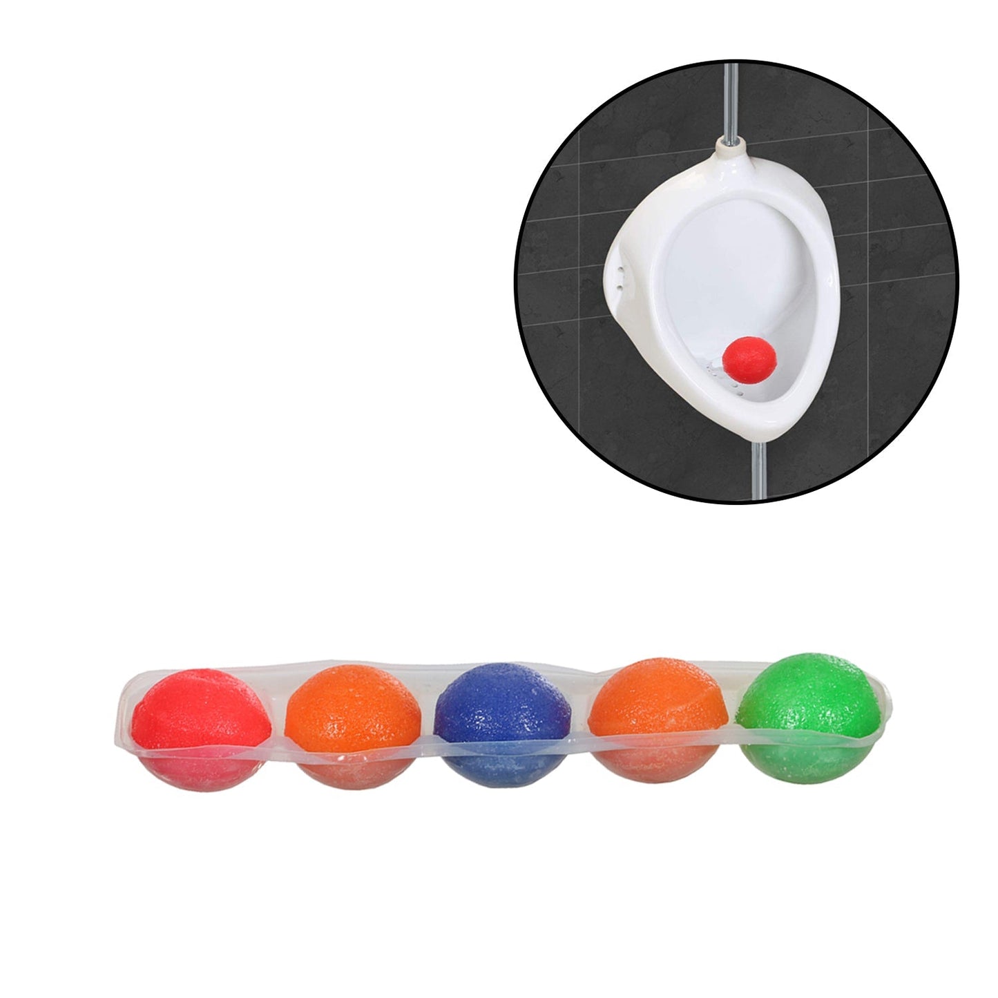 Long-lasting urinal balls for freshening up bathroom and toilet