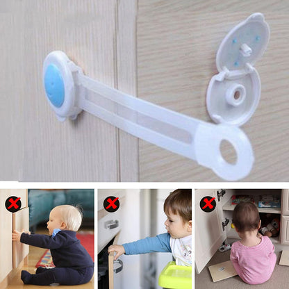 Single child safety strap lock, essential for safety.