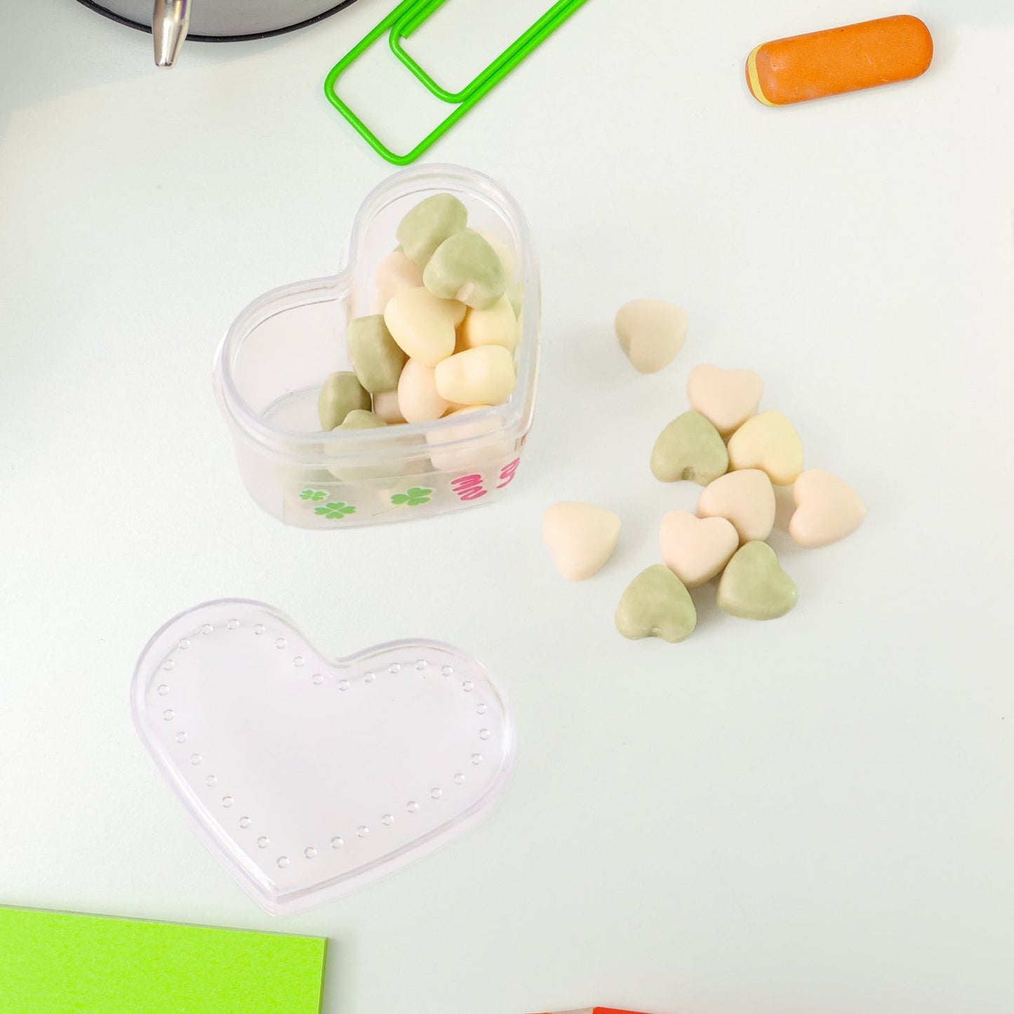 Candy-Themed Pencil Set with Eraser, Sharpener & Ruler