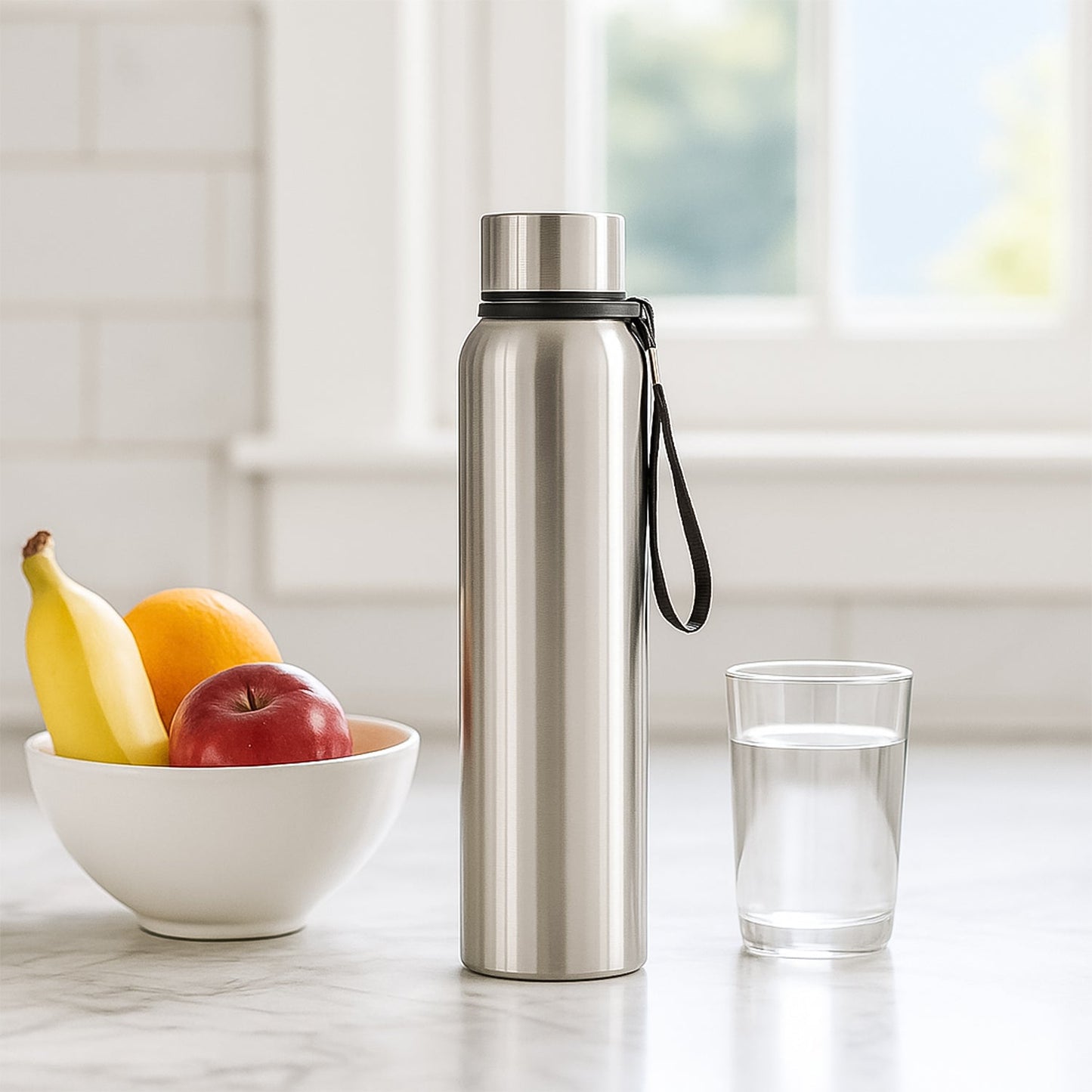Nekza Stainless Steel Vacuum-Insulated Drink Water Bottle (1000 ML)