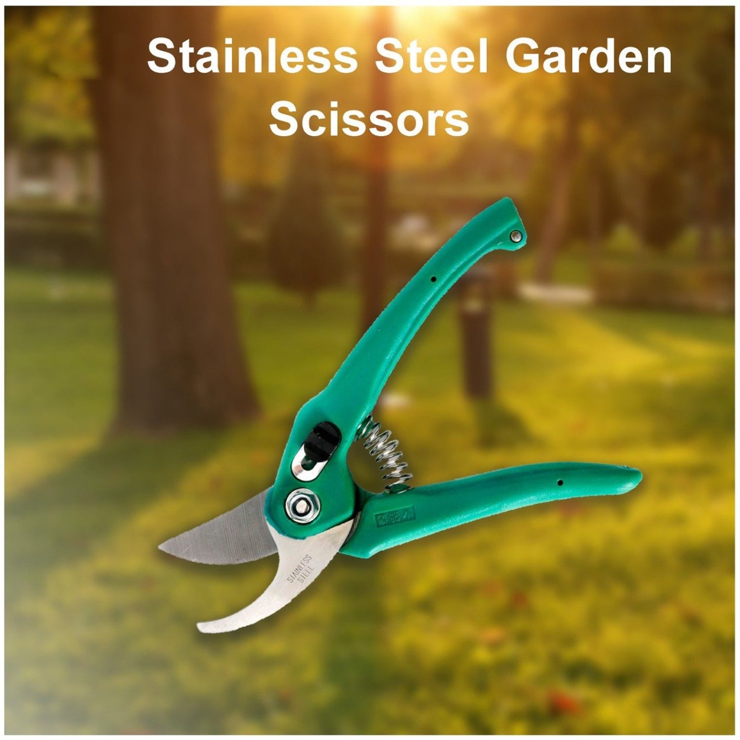 Garden scissors for pruning flowers, leaves, and branches