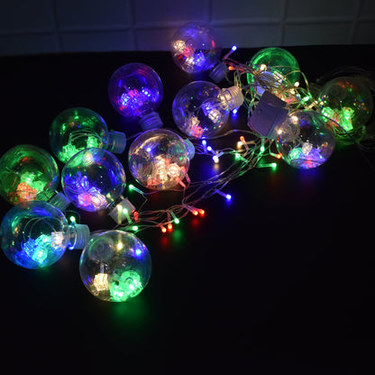 12  Wish Balls Window Curtain String Lights with 8 Flashing Modes Decoration for Home Decoration, Diwali & Wedding LED Christmas Light Indoor and Outdoor Light ,Festival Decoration (Plastic, Multi Color)