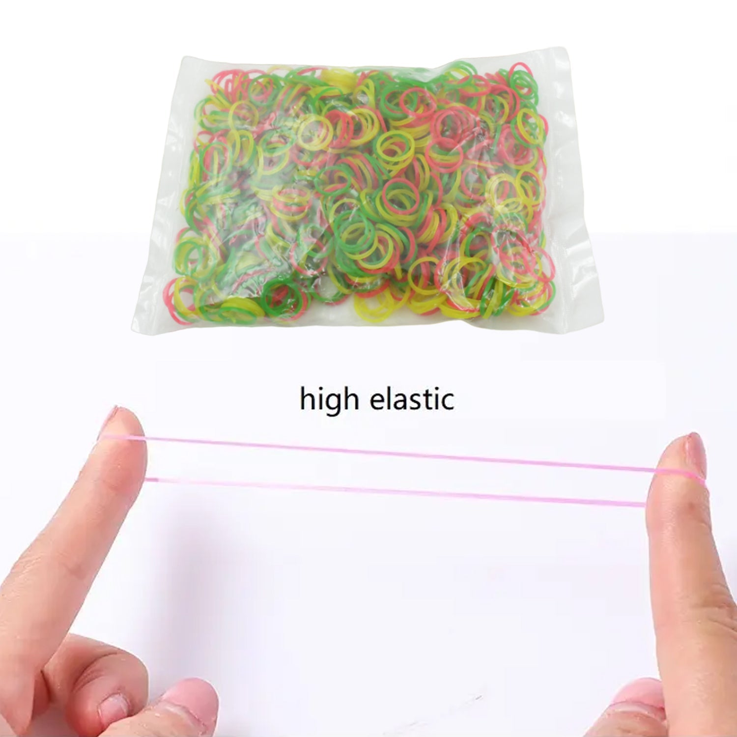 Flexible and reusable rubber bands for multiple purposes