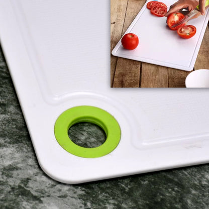 Cutting board with easy-to-clean surface for veggies and fruits