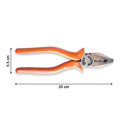 Combination pliers for cutting and gripping.