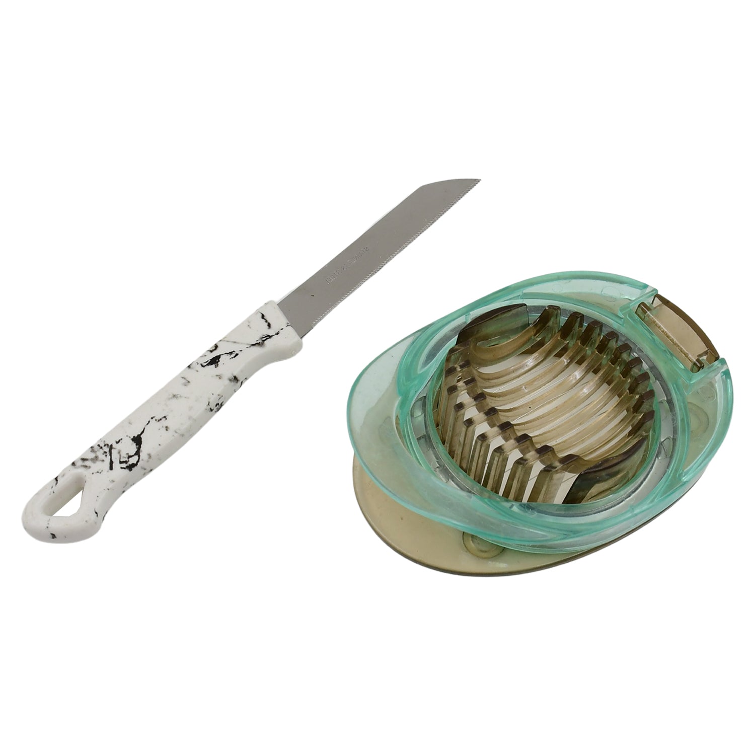 Stainless Steel Egg Slicer & Knife