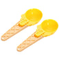 Ice Cream Spoons 2pcs Plastic Water Melon Scoopers with Trigger Dipper and Adults for Summer Party Ice Cream Scoop, Food Serving Spoon Kitchen Tools Ice Cream Digging Spoon Household Spoons Cupcake Spoons Aps Fruit Ball Player (2 Pc)