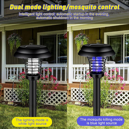 Medium Garden Solar Powered LED Mosquito Trap / Bug Zapper (1 Pc)