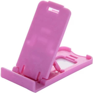 Portable foldable mobile holder stand for convenient phone use.