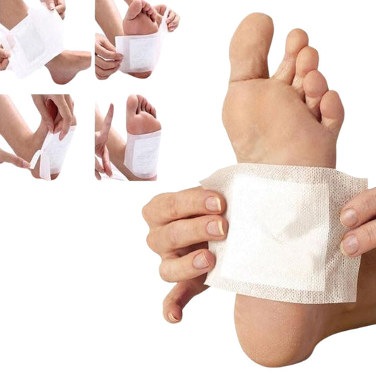 kinoki Cleansing Detox Foot Pads, Ginger & salt Foot Patch -10pcs (Free Size, White)