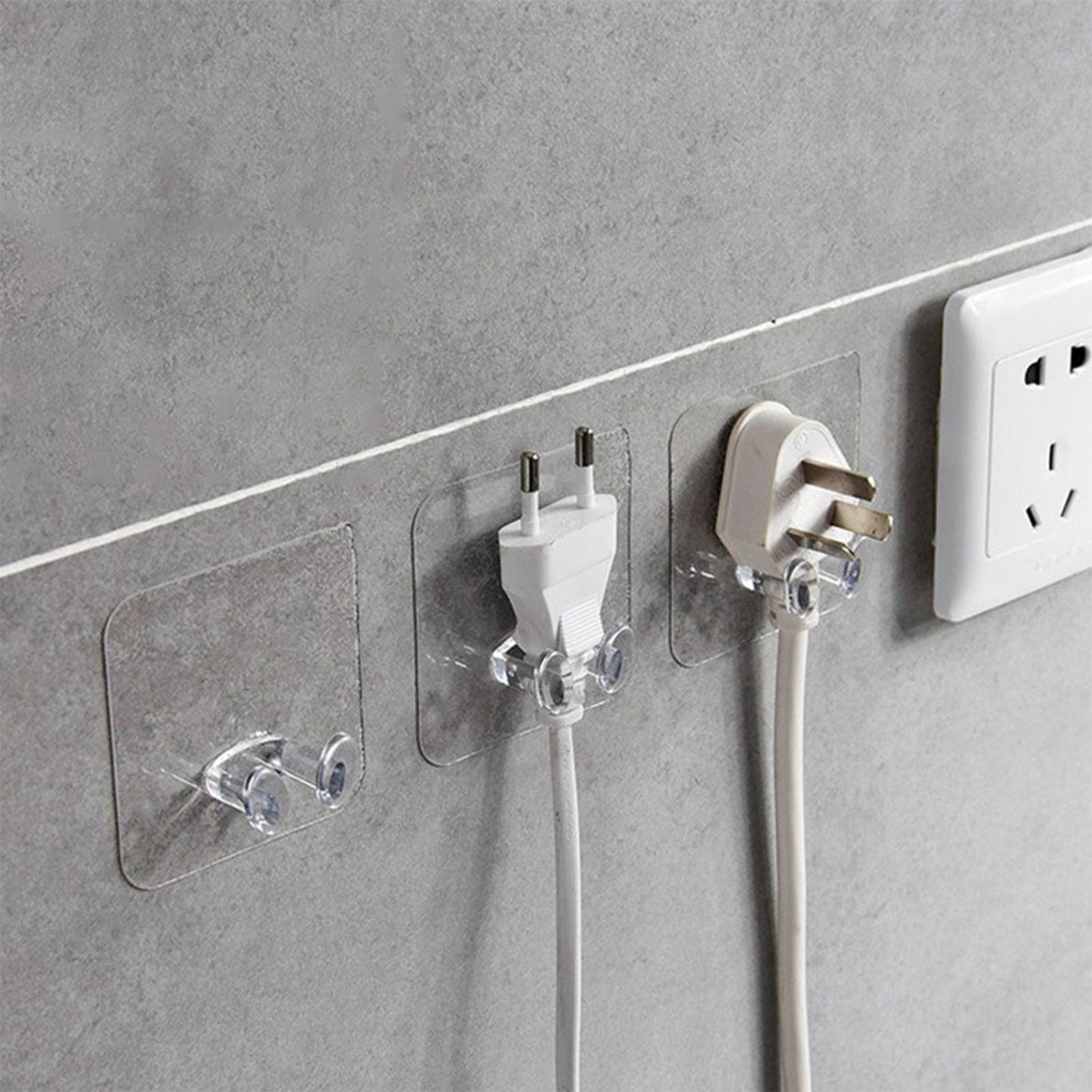 Transparent Multi-Function Wall Storage Hooks