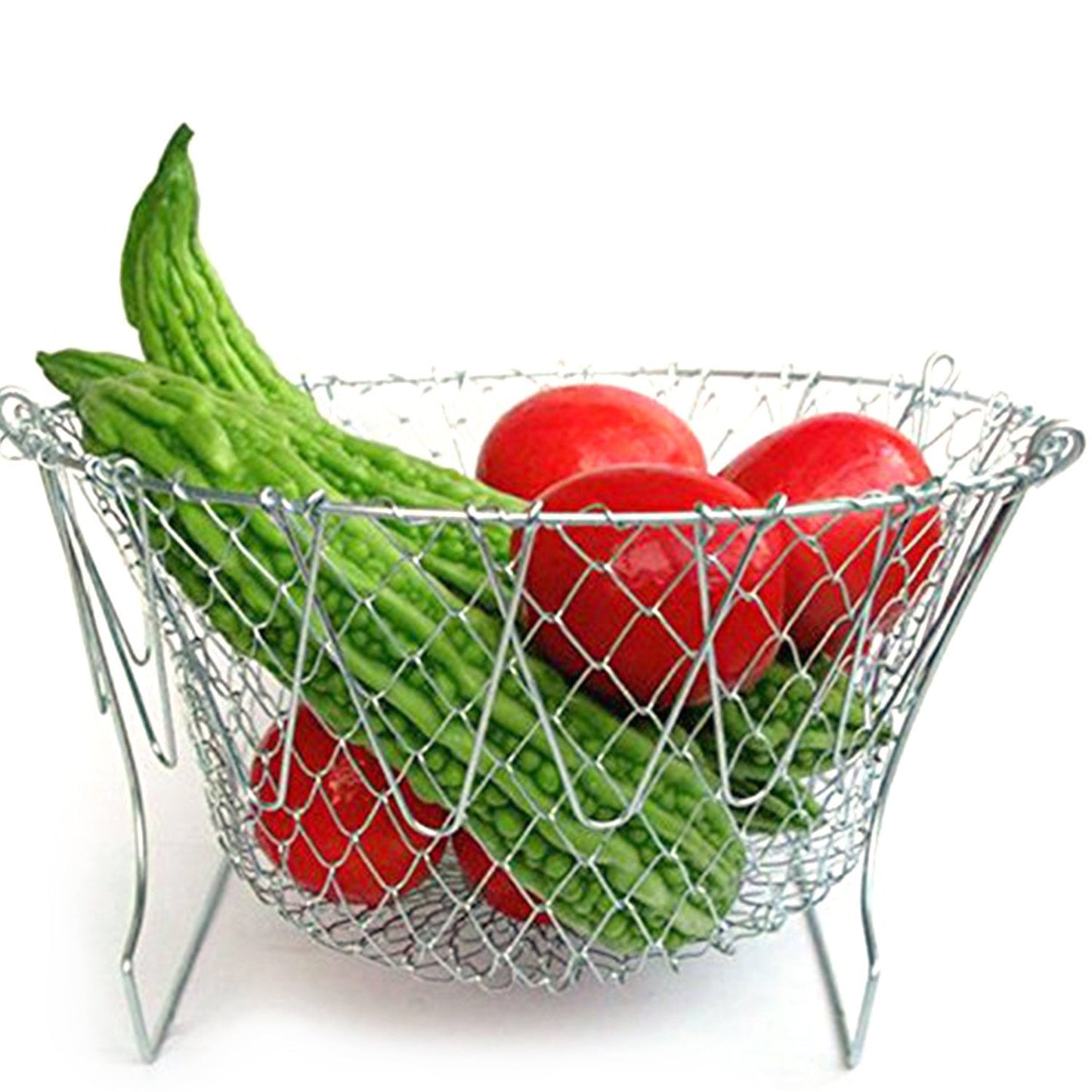 Strainer basket with handles