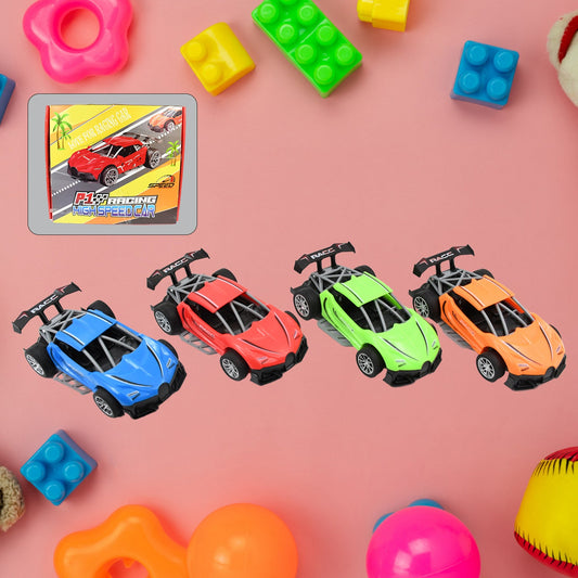 Mini Pull Back Racing Car Widely Used By Kids  Children  (8 Pcs Set  Mix Color)