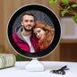 Plastic 2 in 1 Mirror Come Photo Frame with Led Light