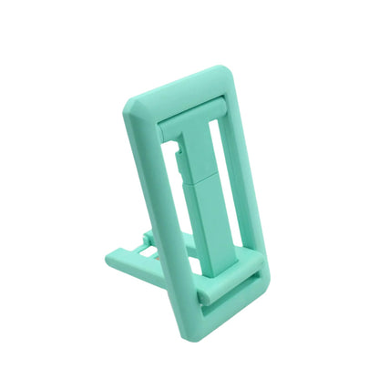 Mobile phone holder with adjustable height, foldable design