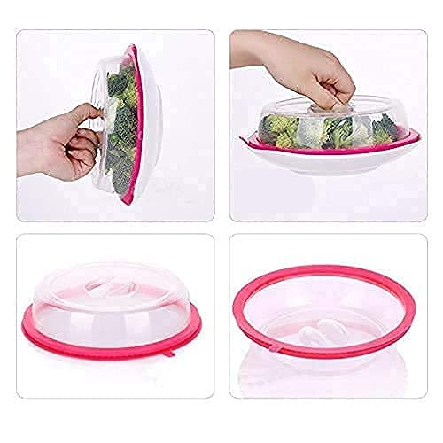 Air-tight microwave dish cover, splatter-proof lid.