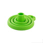 Silicone funnel for pouring oil and sauces.