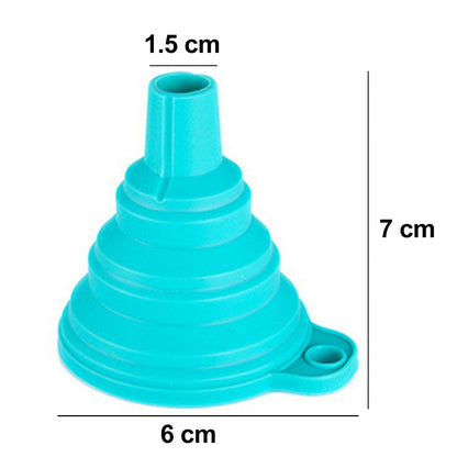 Silicone funnel for oil and juice pouring.