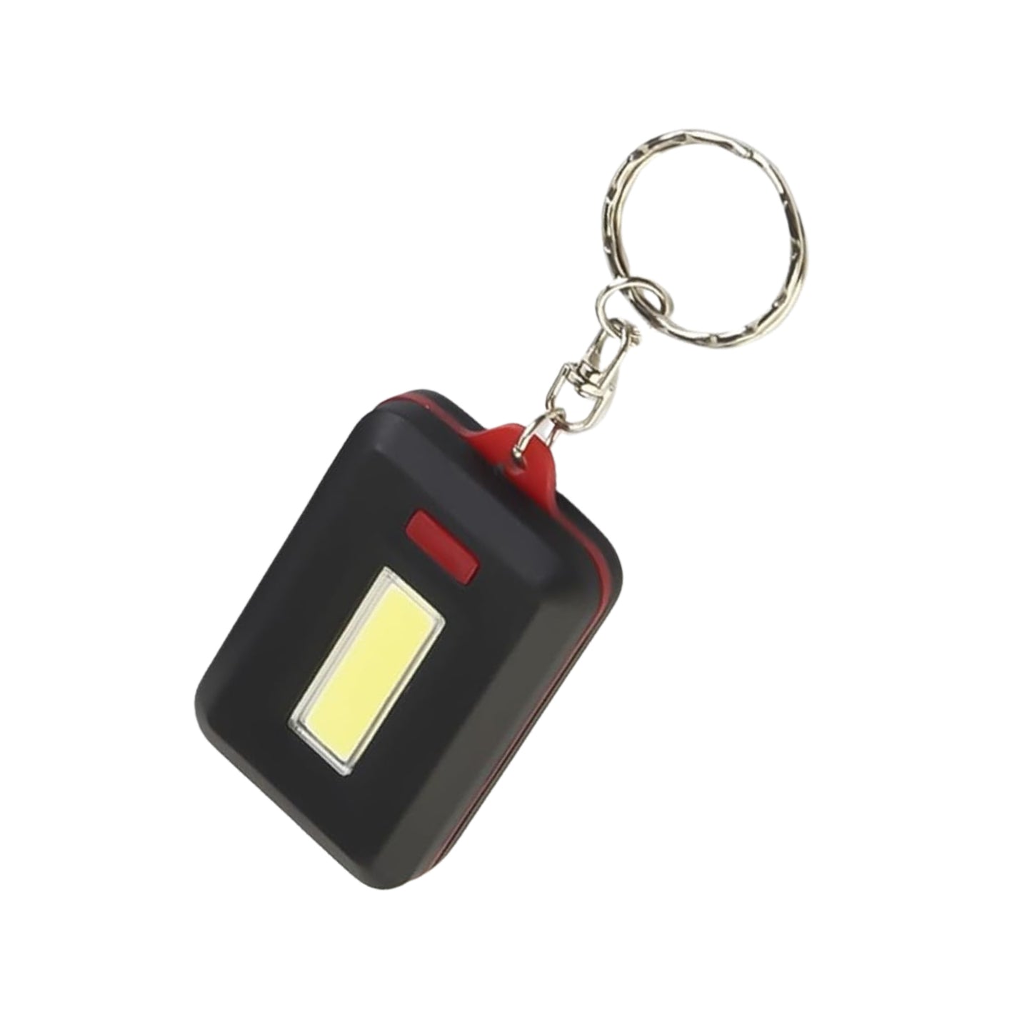 Led Keychain Cob Light With Hook  Loop Sticker. 3 Light Modes (1 Pc  Battery Not Included)