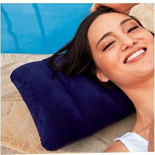 Velvet Travel Pillow (Blue)