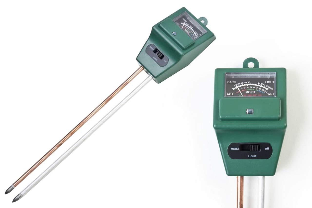 Soil pH meter with 3-way testing function.