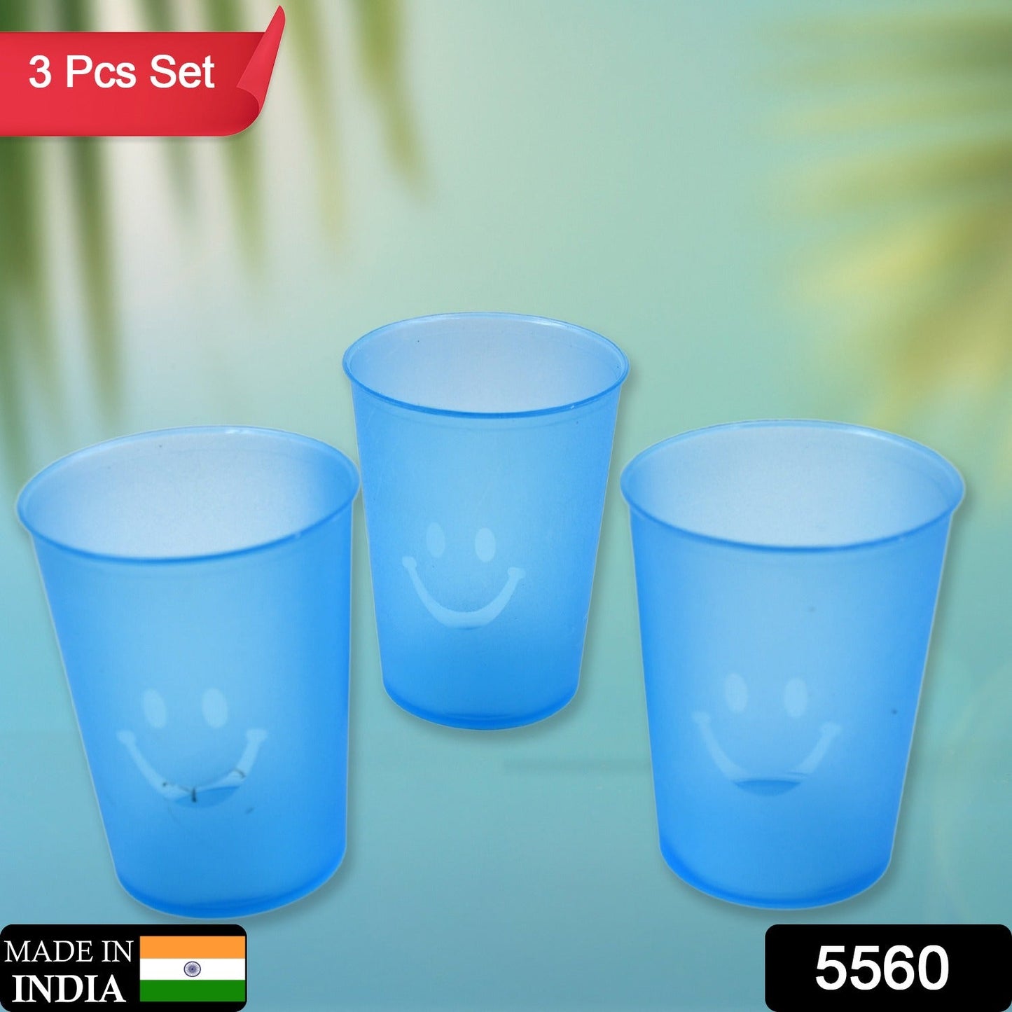 Plastic Tumblers Lightweight Cups / Glass Reusable Drinking Cups Restaurant Cups Safe Beverage Tumblers Glasses for Kitchen Water Transparent Glasses 3 pc Set