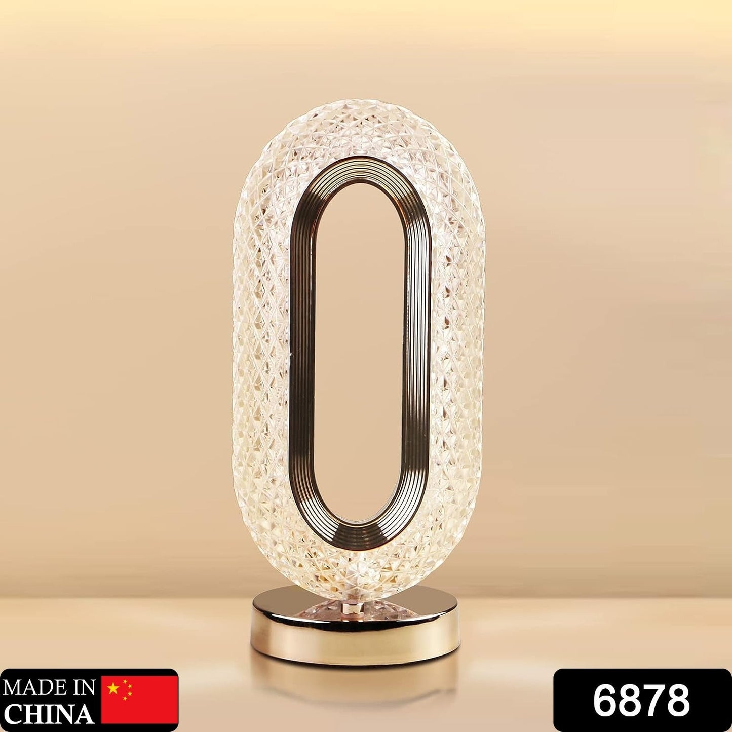 Exquisite crystal diamond lamp with USB rechargeable feature