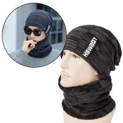 Ultra Soft Unisex Woolen Beanie Cap Plus Muffler Scarf