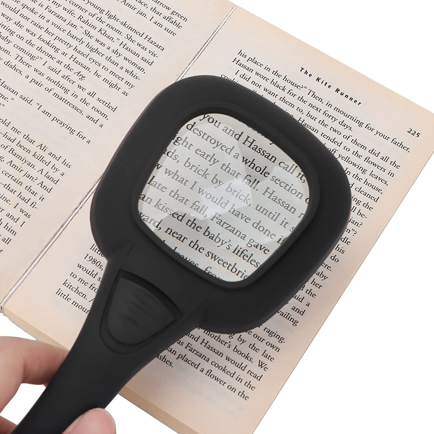 LED magnifying glass for coins and jewelry