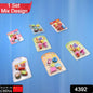 Colorful and stylish erasers set for children, mixed designs.