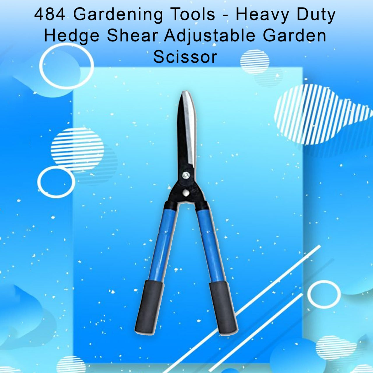 Gardening Tools - Heavy Duty Hedge Shear Adjustable Garden Scissor with Comfort Grip Handle