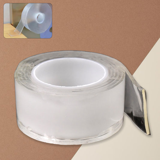 Sticky Double Sided Tape Washable Adhesive Tape Reusable (5.53 Cm  1 Pc)