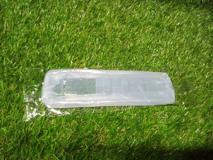 Full view of the remote pouch with a clear and protective finish.