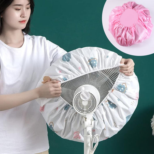 Round Dust Proof Elastic Fan Cover (1 Pc  Mix Design)